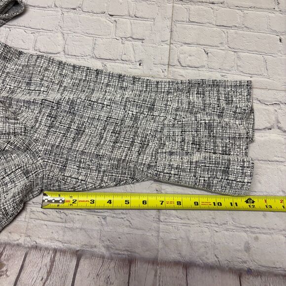 Talbots Women 3/4 Sleeve Blouse Top Shirt Size 3X Cotton Blend Gray C031 -13 - Picture 5 of 15